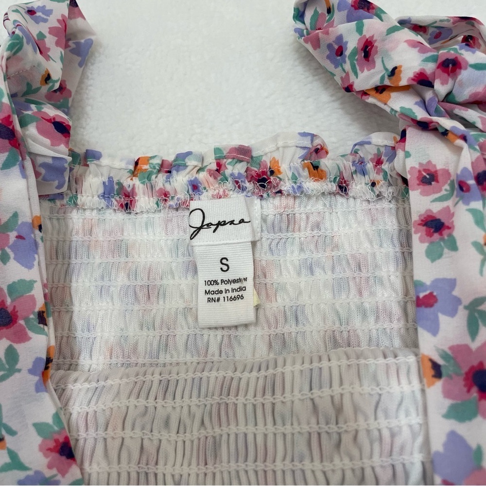 Japna Multicolor Floral women’s Dress with Bow Straps - Picture 2 of 5
